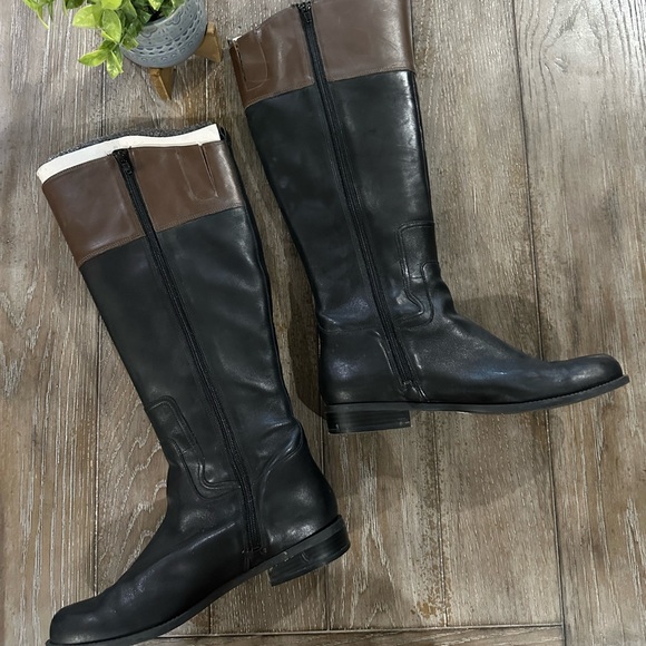 Nine West Black and Brown Riding Boots - Picture 2 of 15
